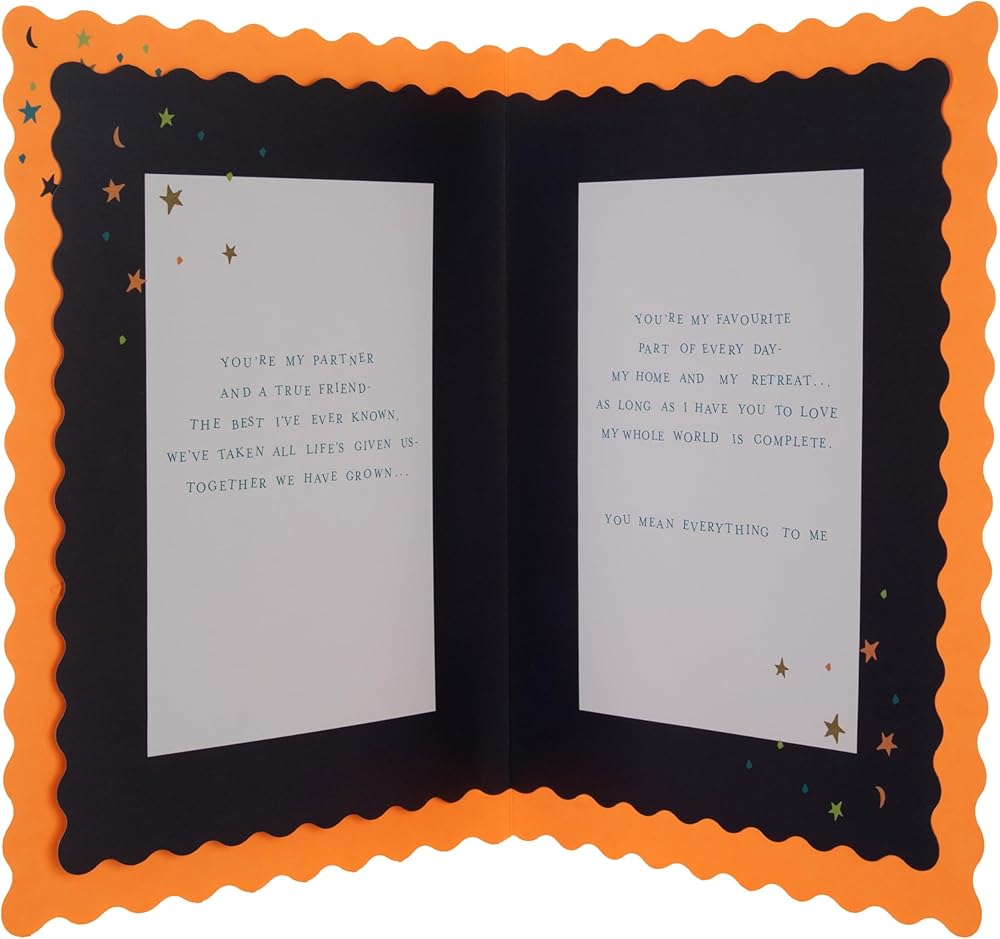 Traditional Graphic Star Design Luxury Boxed Husband Birthday, Anniversary Card