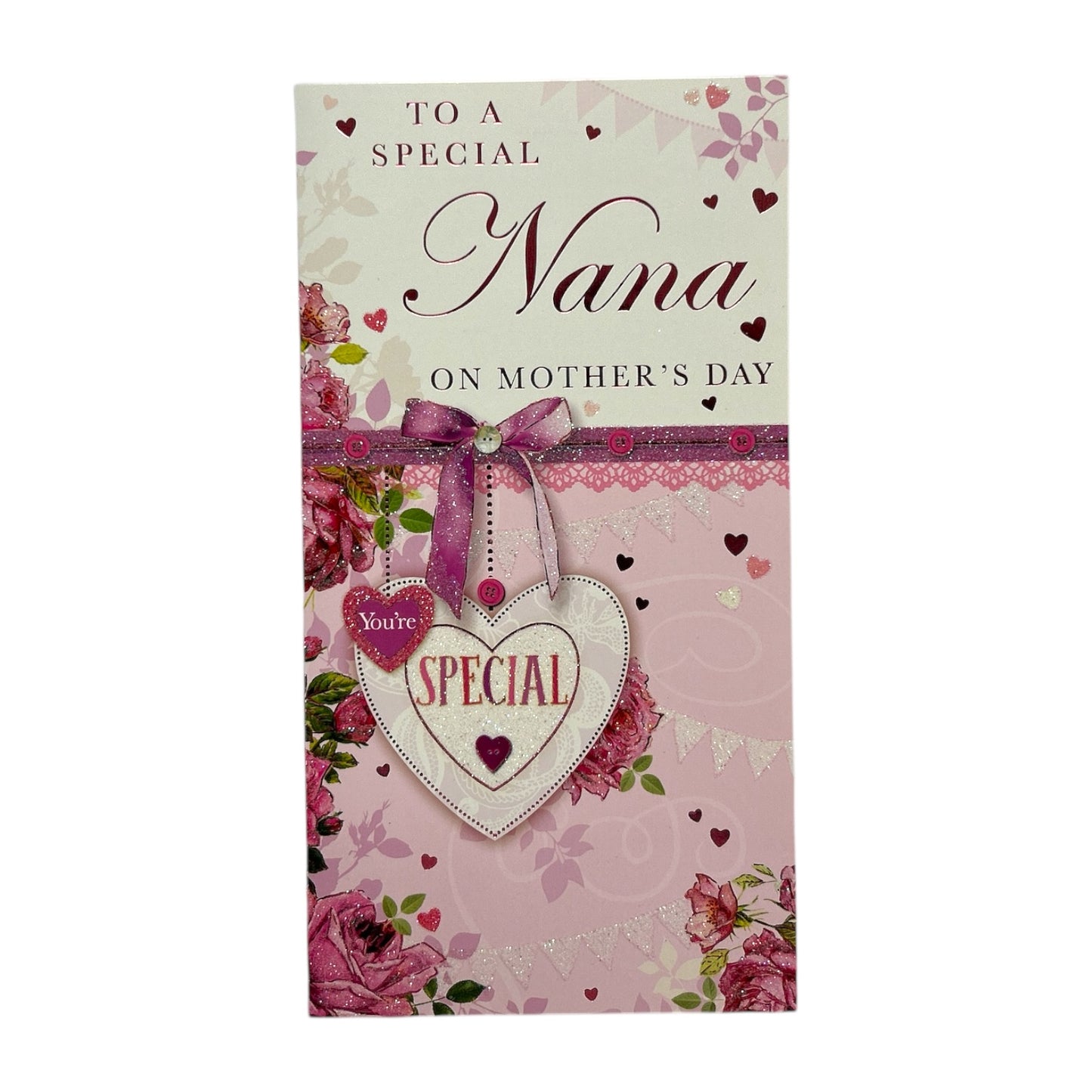 To Nana You're Special Pink Flowers Mother's Day Card
