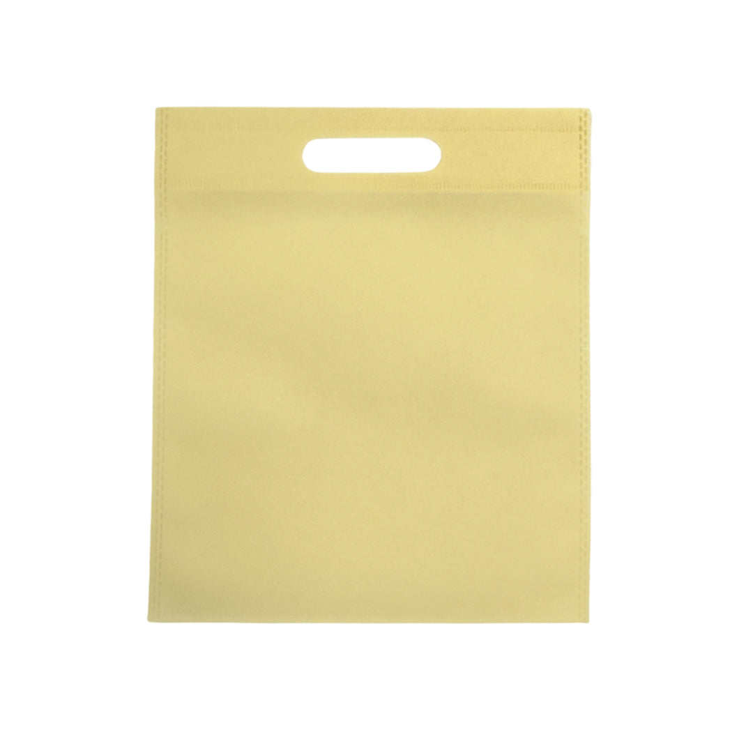 Pack of 25 Ivory Coloured 30x25cm Non-Woven Patch Handle Bags