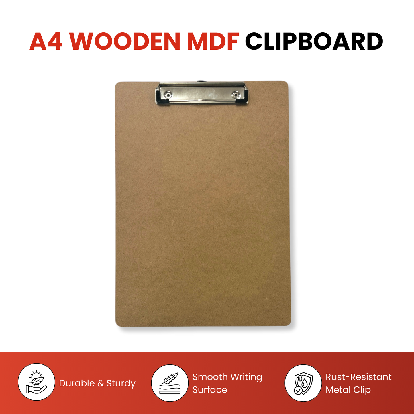 A4 Wooden Clipboard