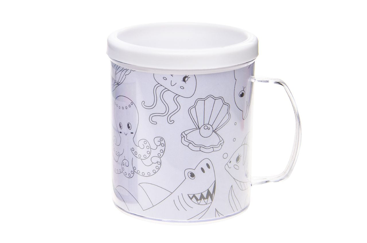 Sea Animals Theme Color Your Own Mug