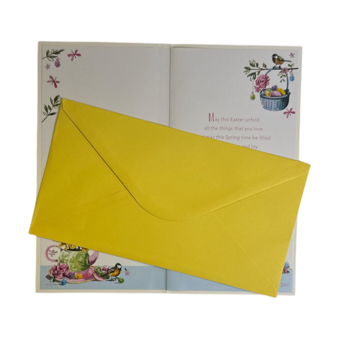 To All The Family Chicks And Eggs Floral Easter Card