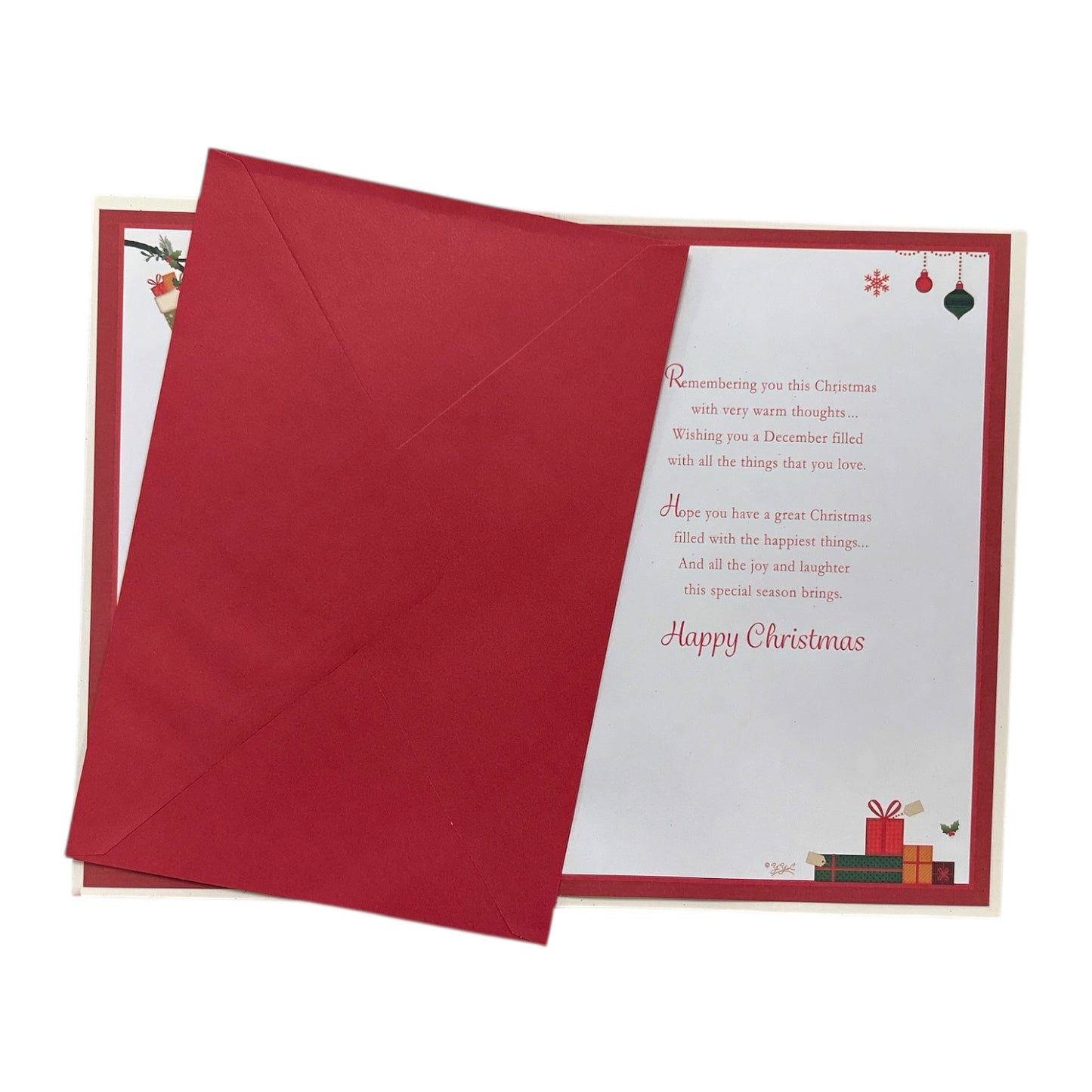 For a Special Sister and Partner Gold Frame Design Christmas Card