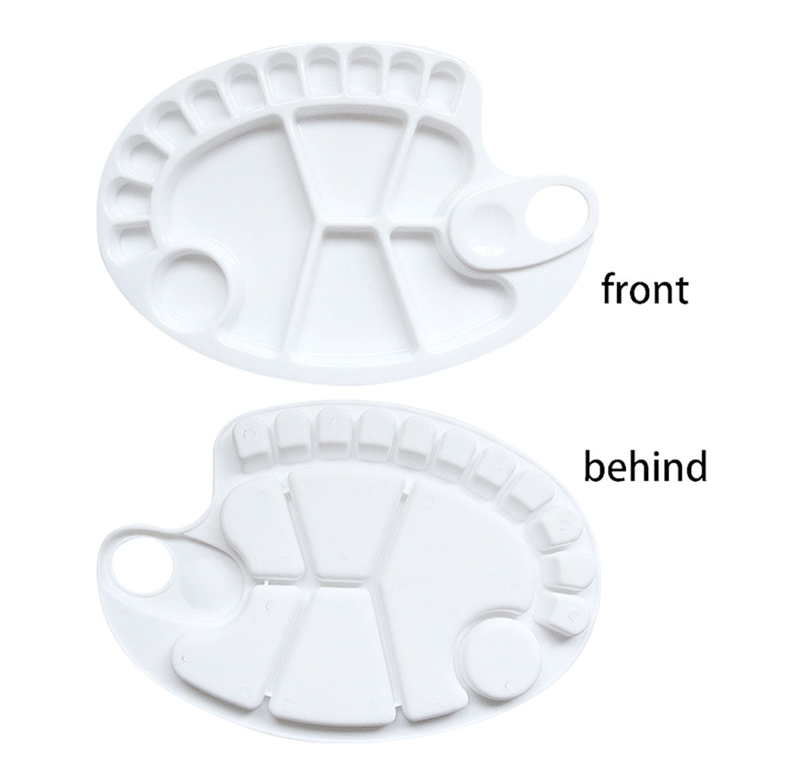 Professional Art Drawing Plastic Water Colour Mix Paint Tray Naked Palette