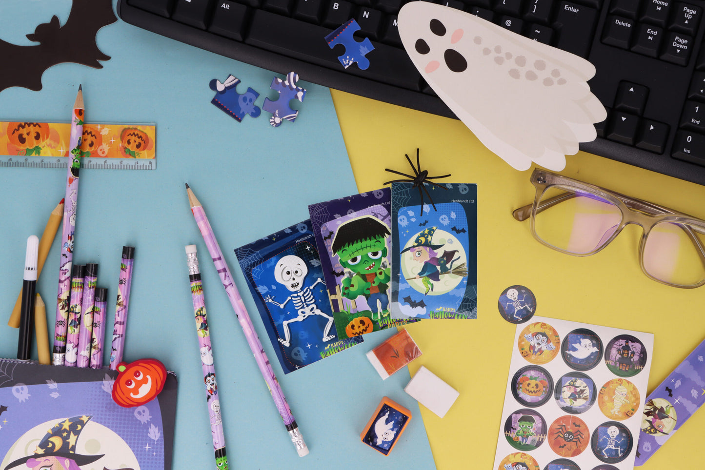 Pack of 5-Piece Halloween Stationery Set