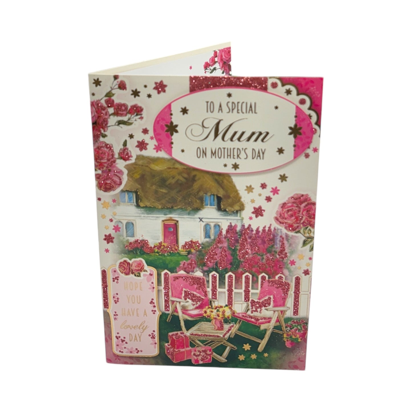 To A Special Mum Beautiful House Floral Design Mother's Day Card