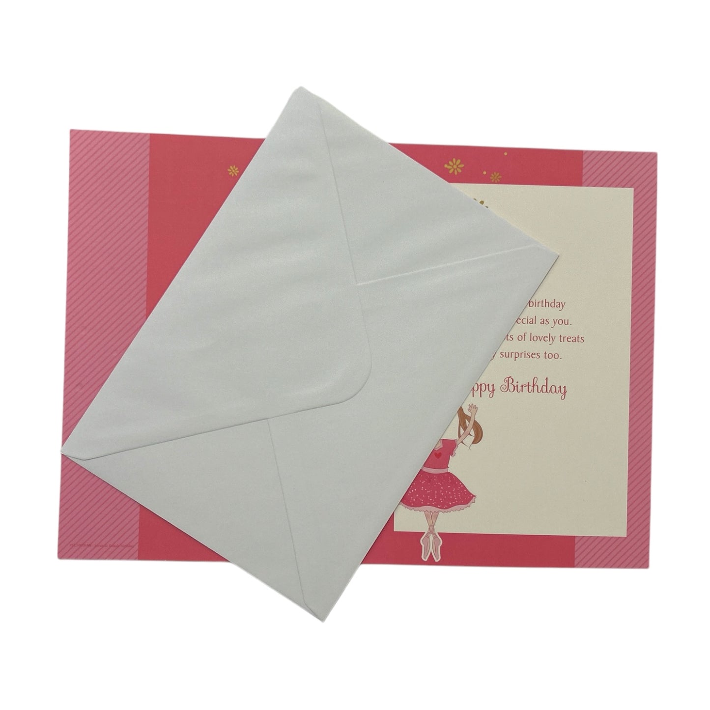 For Cousin Juvenile Girl Dancing Pink Birthday Card