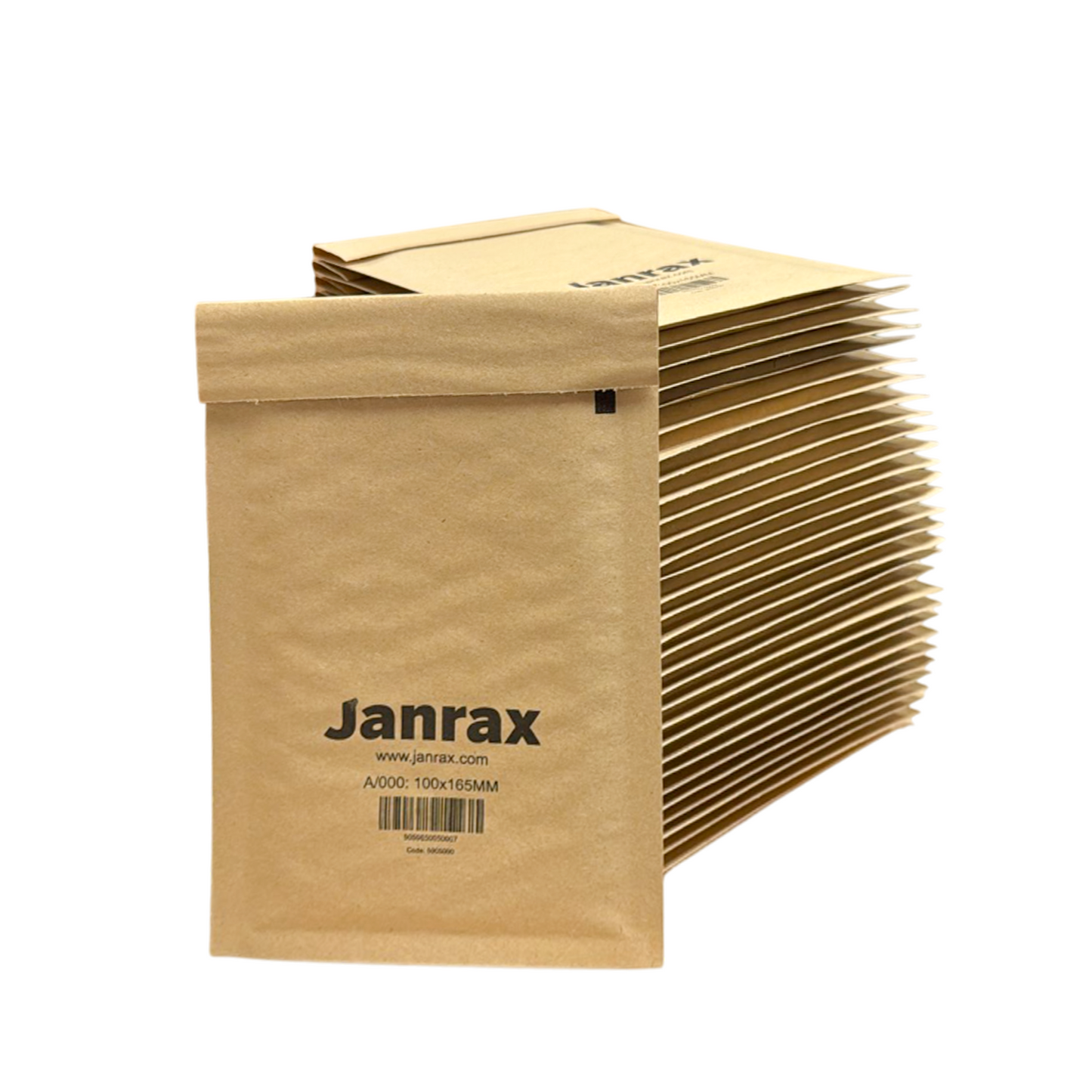 Pack of 200 Bubble Lined Size 000/A Padded Brown Postal Envelopes by Janrax
