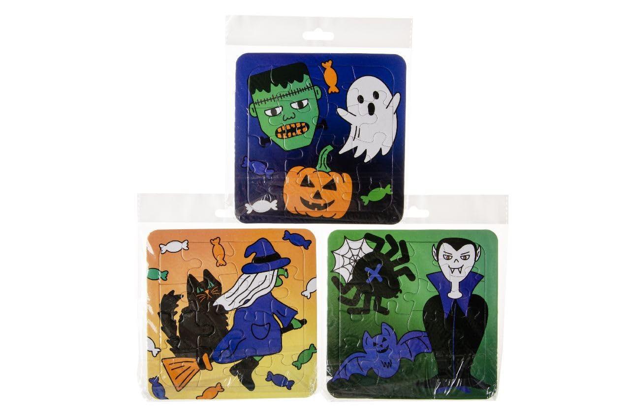 Pack of 12 Halloween Mini Puzzle Games