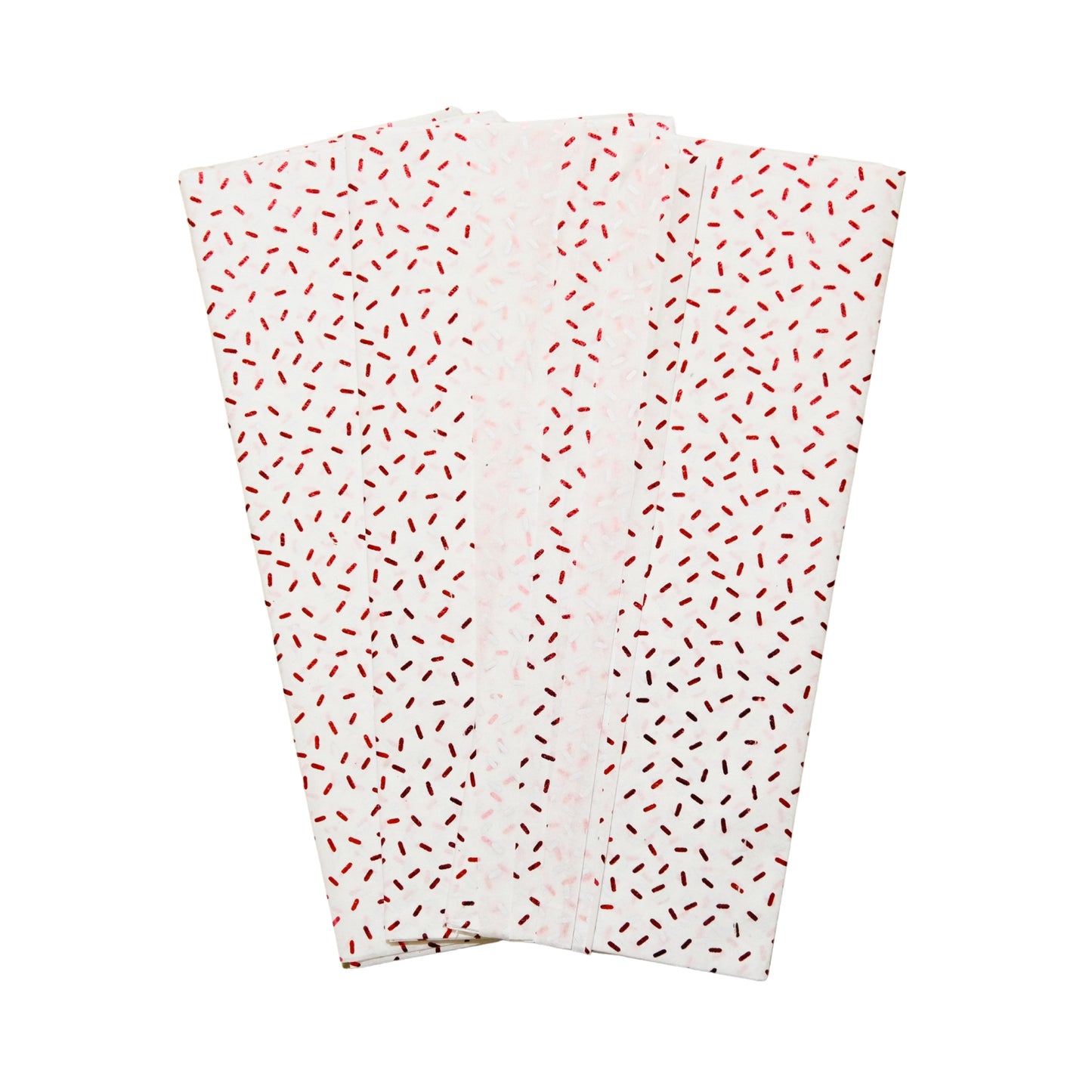 6 x Pack of 10 Confetti Sprinkles Luxury Red Metallic Plastic-Free 18gsm Tissue Paper Sheets 50x70cm - Patterned Tissue Paper for Xmas, New Year, Party, Wedding, Birthday Packing Present Gift Box DIY Art Crafts