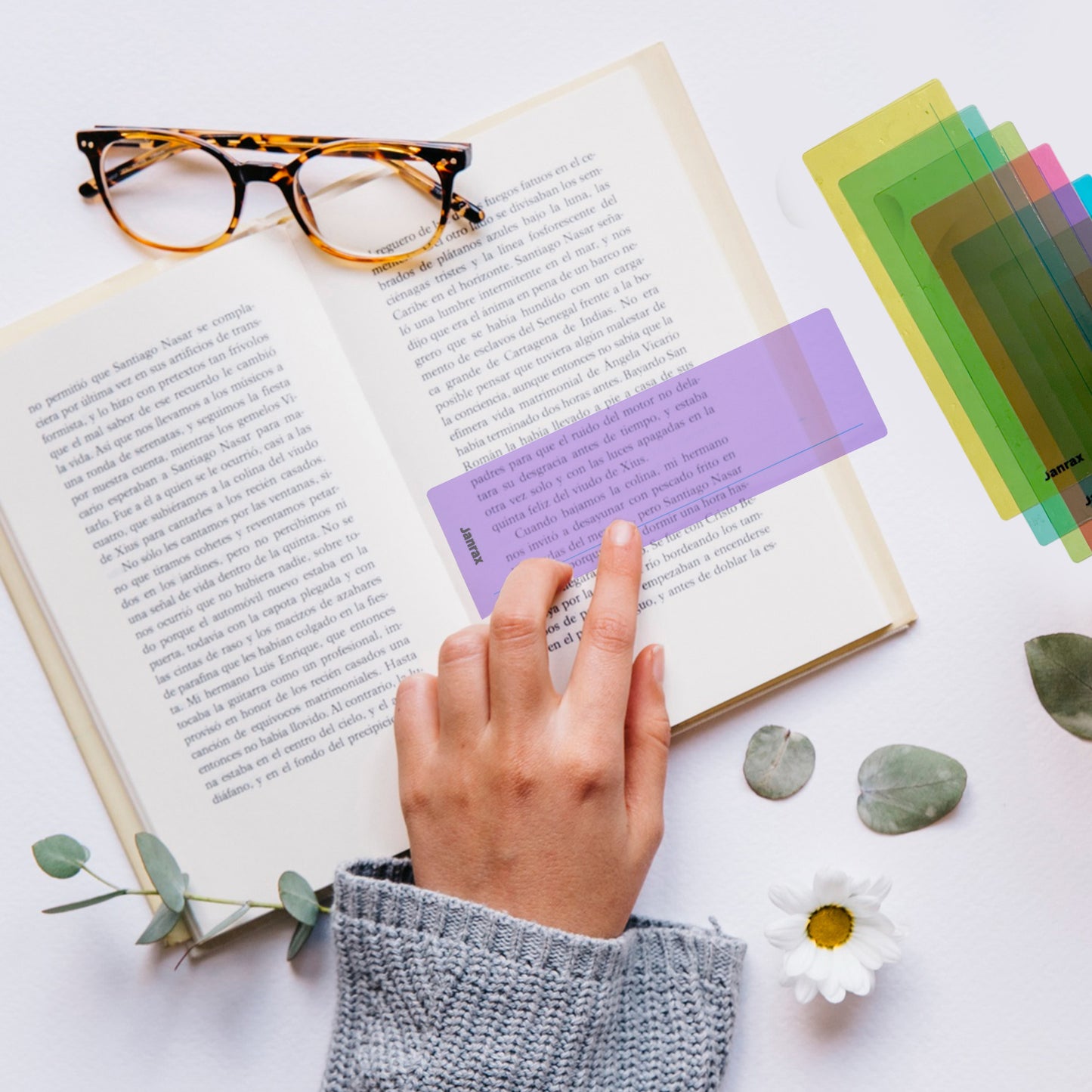 Pack of 16 Yellow 210x80mm Dyslexia Overlay Reading Strips – PET Material, Rounded Corners