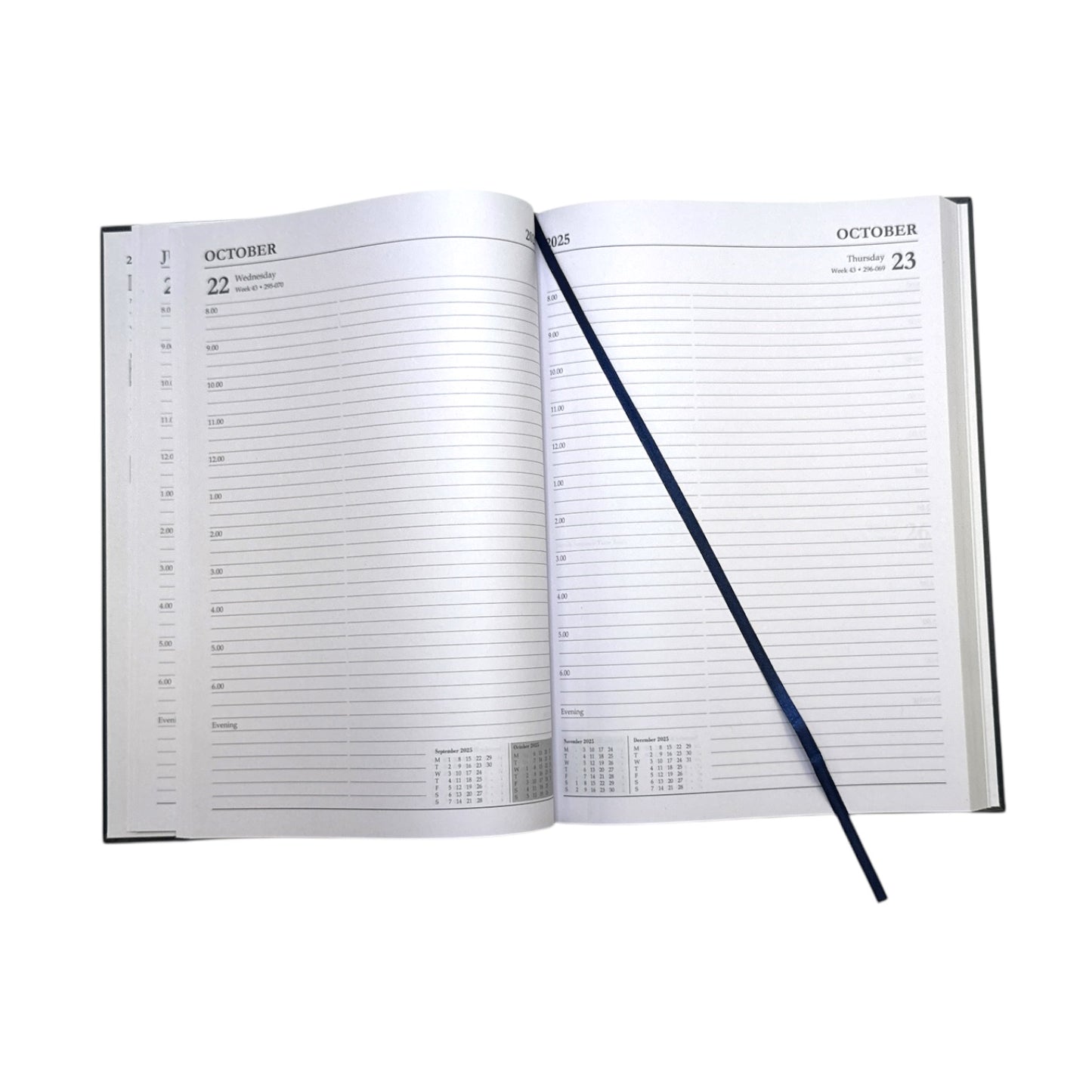 Janrax 2025-2026 A4 Day Per Page Blue Academic Diary