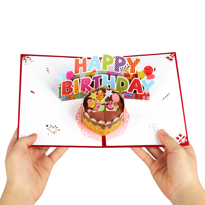 Sweet Celebration 3D Cake Pop Up Birthday Card