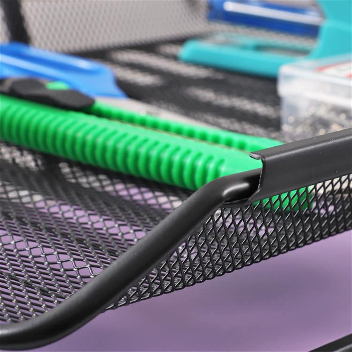 Black Office Mesh Tray For Organizer 35 × 30 × 27cm