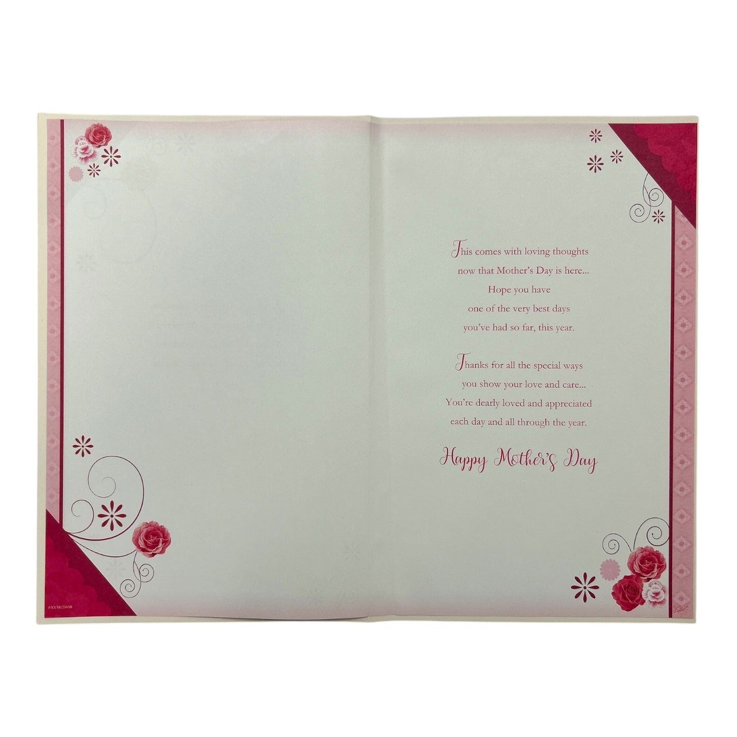 With Love To My Wife Rose Floral Design Keepsake Mother's Day Boxed Card