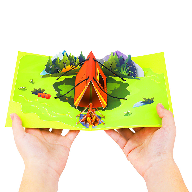 Forest Retreat Adventure Pop Up Greeting Card