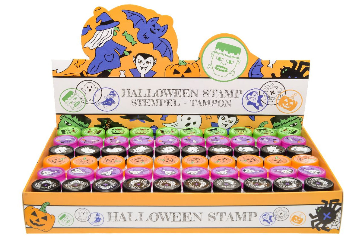 Pack of 24 Halloween Stamps - Party Bags Rewards Crafting Activities