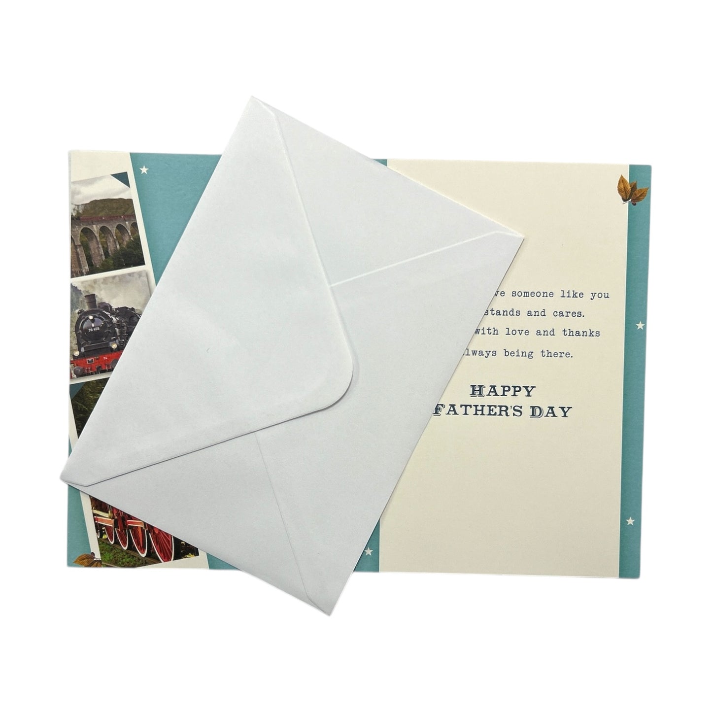 Vintage Style Photographic Train Design Father's Day Card