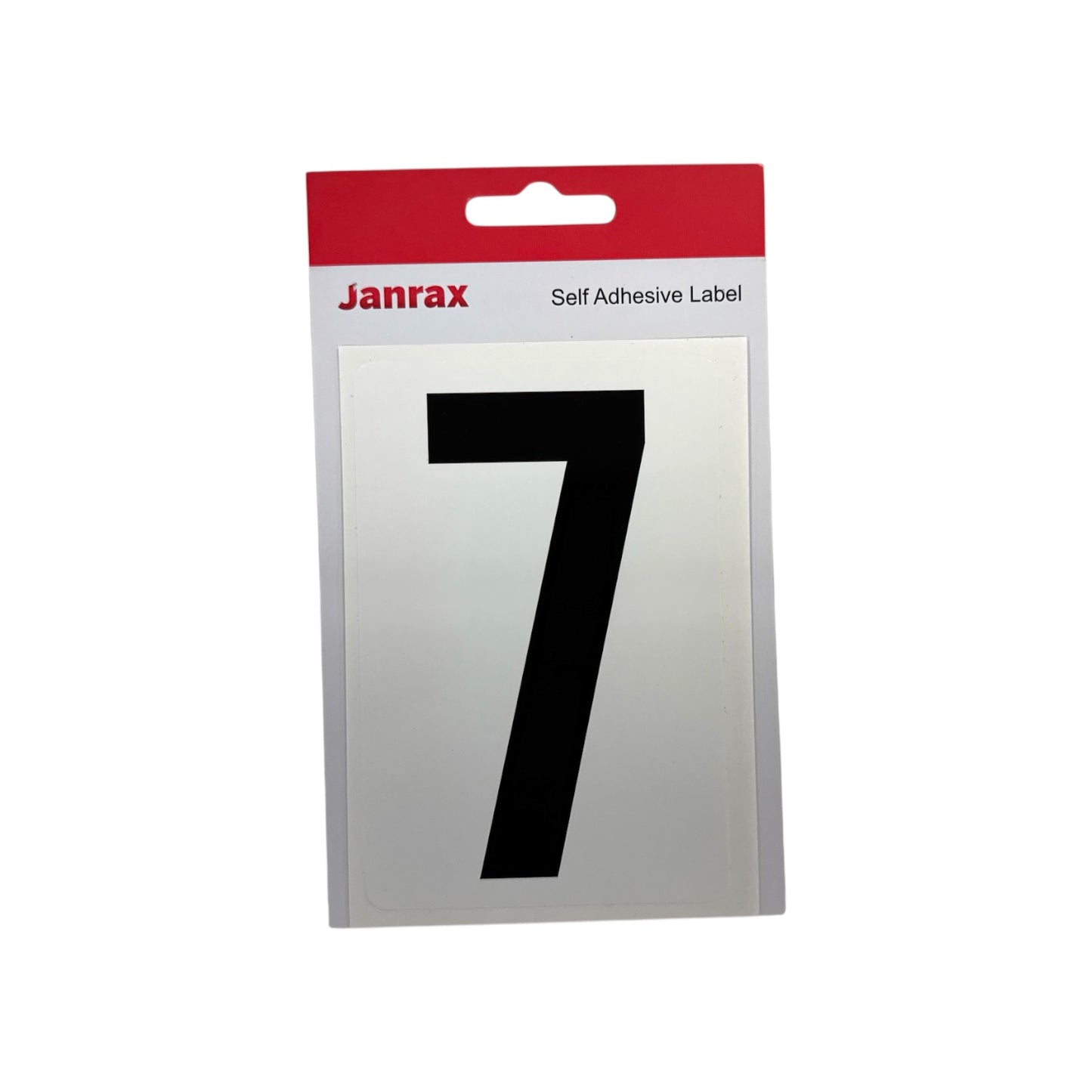 Waterproof Wheelie Bin Black Number 7 Sticker