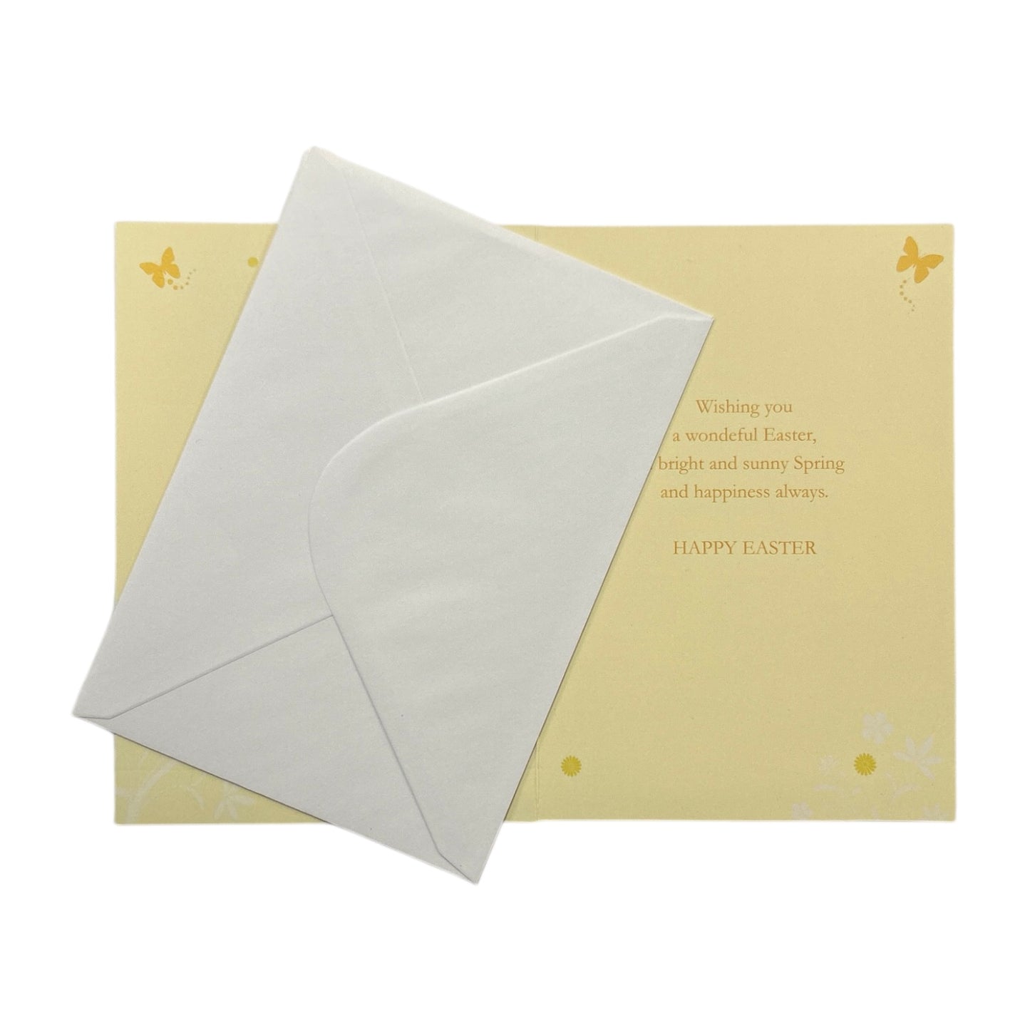 Just For You Spring Daffodils and Butterflies Design Easter Card