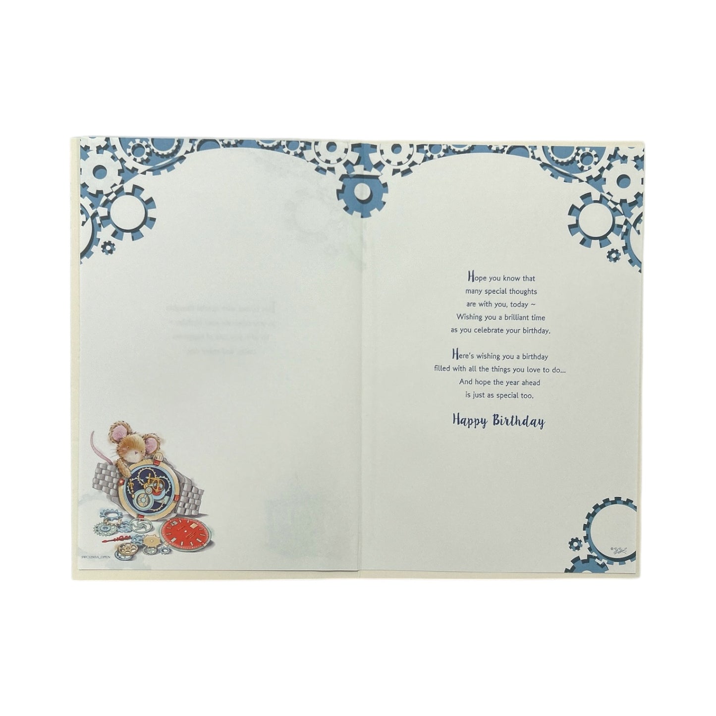 Especially For You Mouse With Watch Design Birthday Card