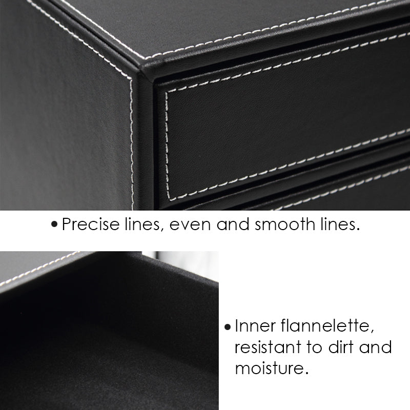 PVC Black Desktop Organizer 31.8 x 24 x 19.8cm