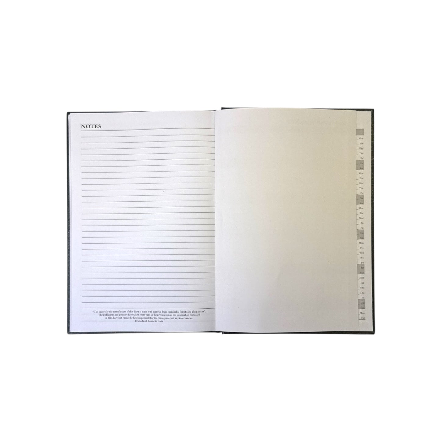 Janrax 2025-2026 A5 Week to View Black Academic Diary