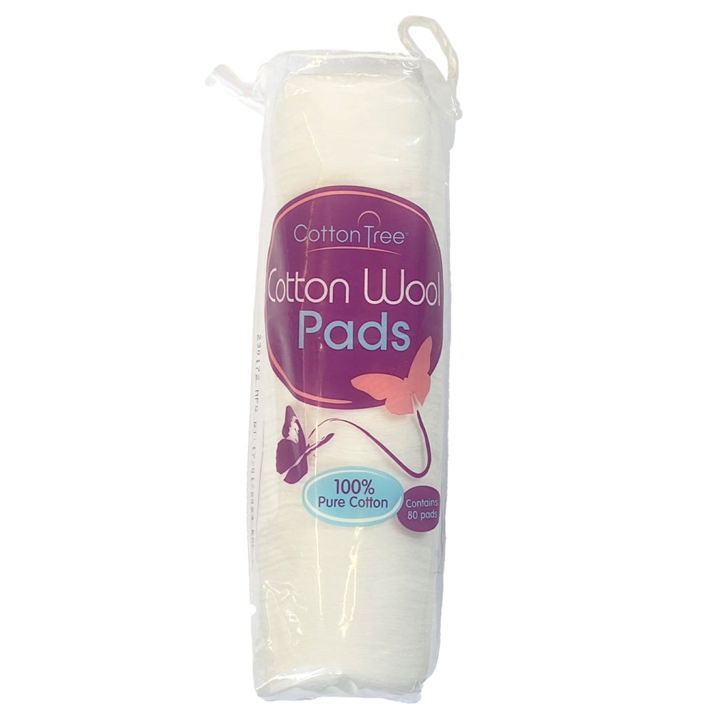 Pack of 80 Round Cotton Wool Pads