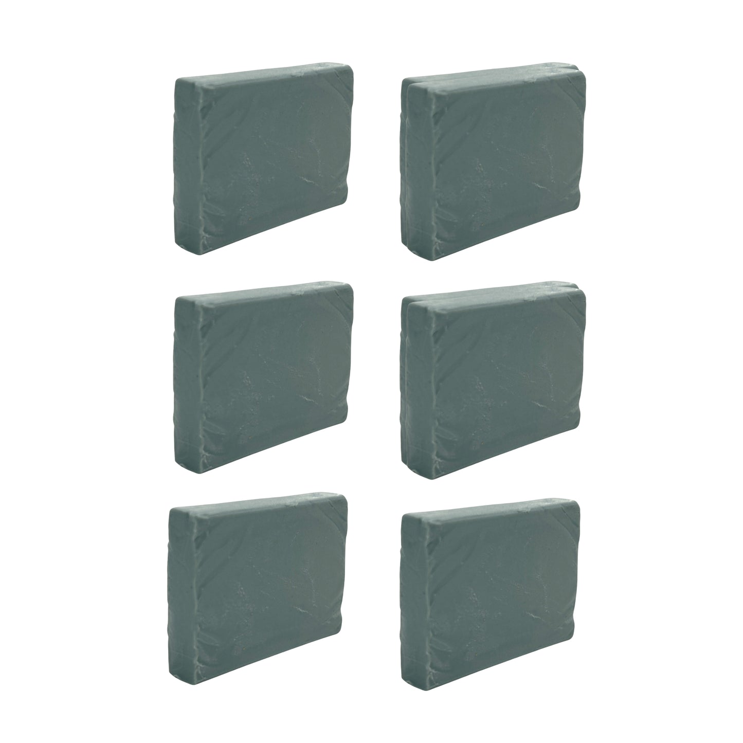 Pack of 6 Kneadable Erasers 45 x 35 x 10mm – Reusable Mouldable Rubber for Artists and Sketching