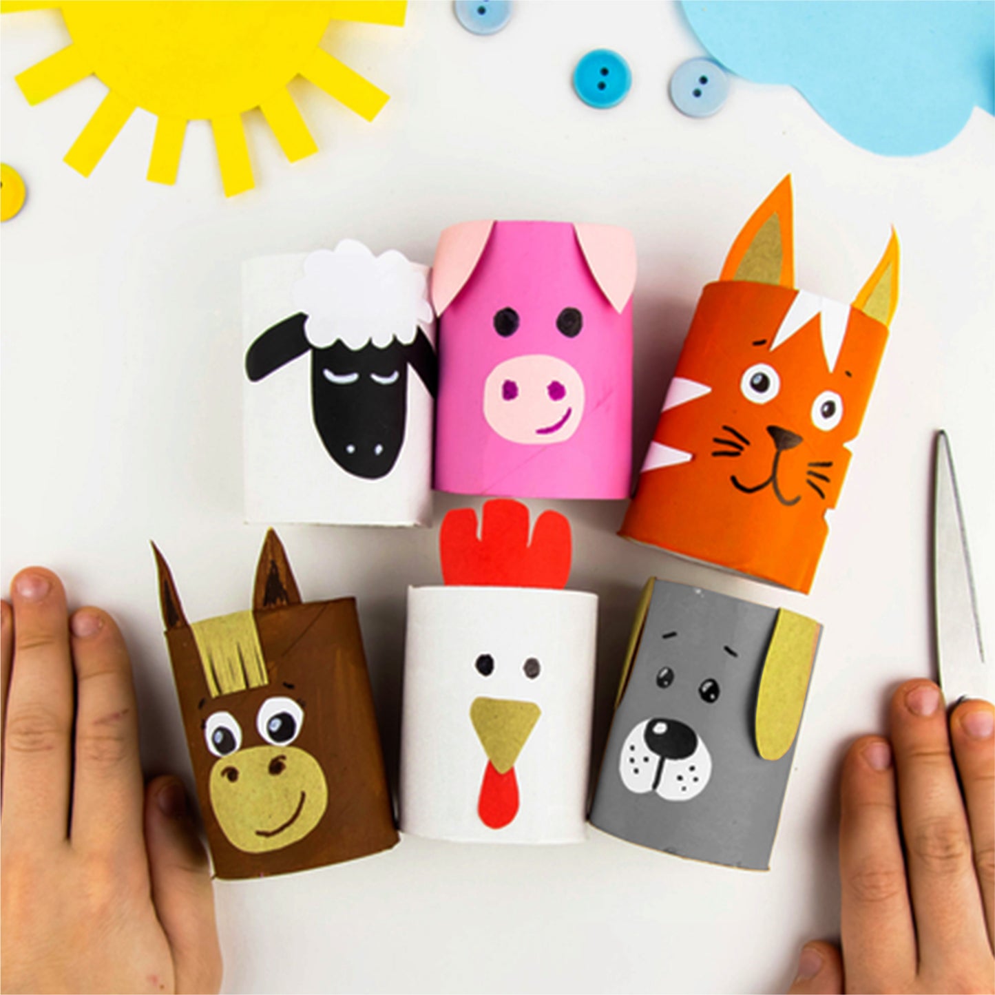 Pack of 50 A4 Assorted Primary Coloured Card 160gsm Sheets