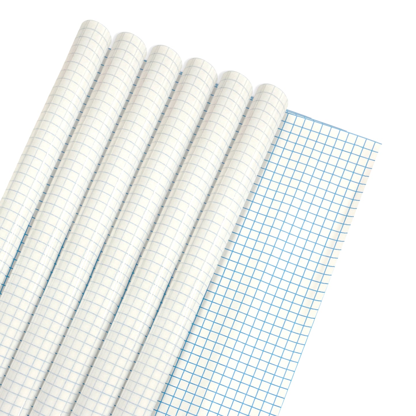 Pack of 12 Janrax 50cm x 3m Clear Glossy CPP 0.06mm Thick Self-Adhesive Book Cover Rolls