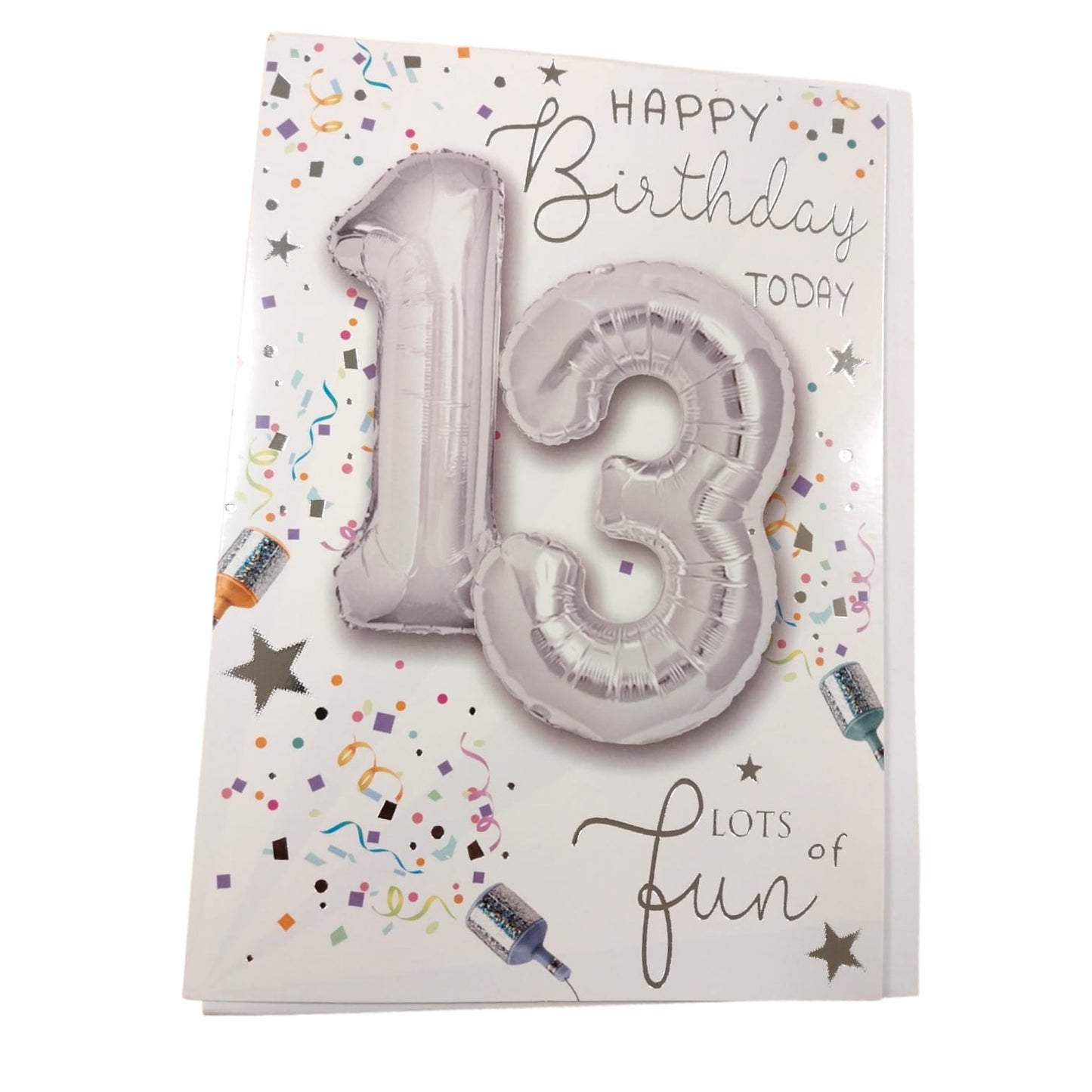 Happy Birthday 13 Today Have fun Balloon Boutique Greeting Card
