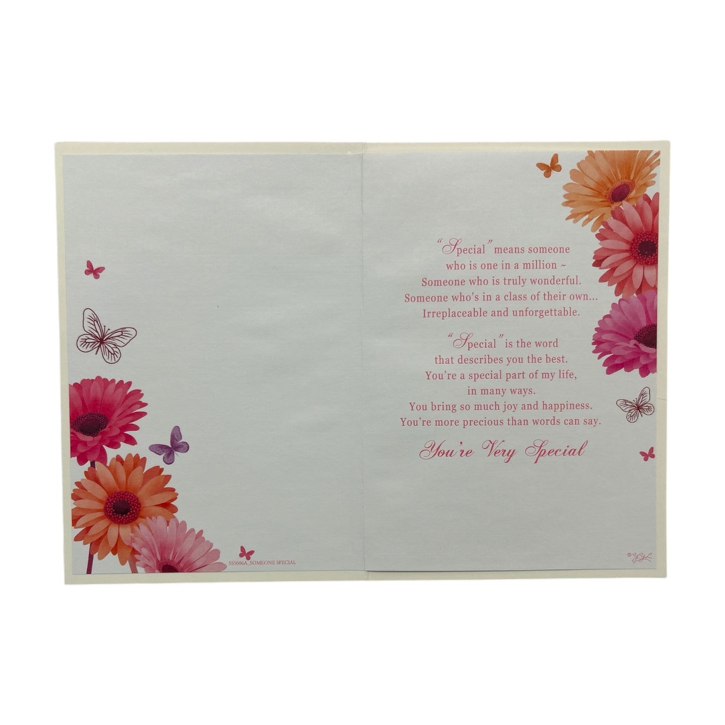 For Someone Special Heartfelt Sentimental Verses Open Greeting Card