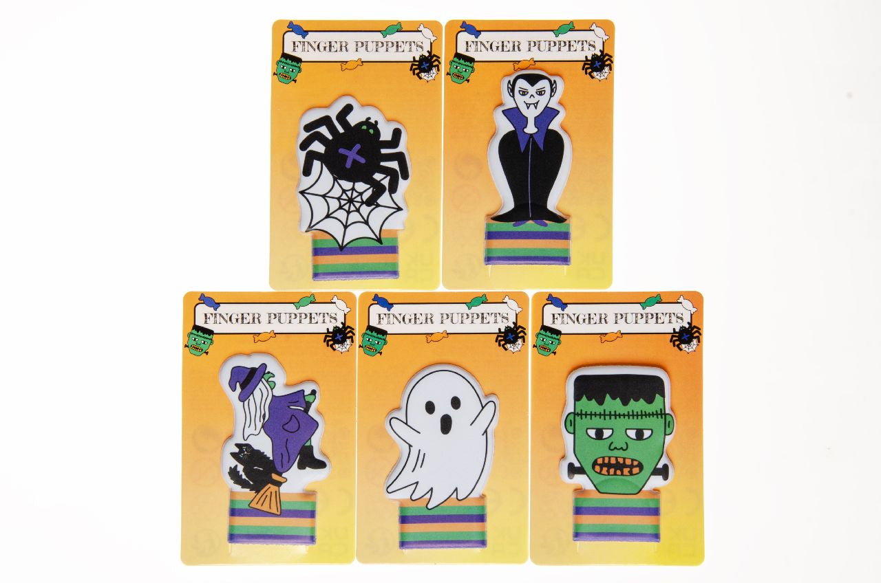Pack of 72 Halloween Finger Puppet Toys