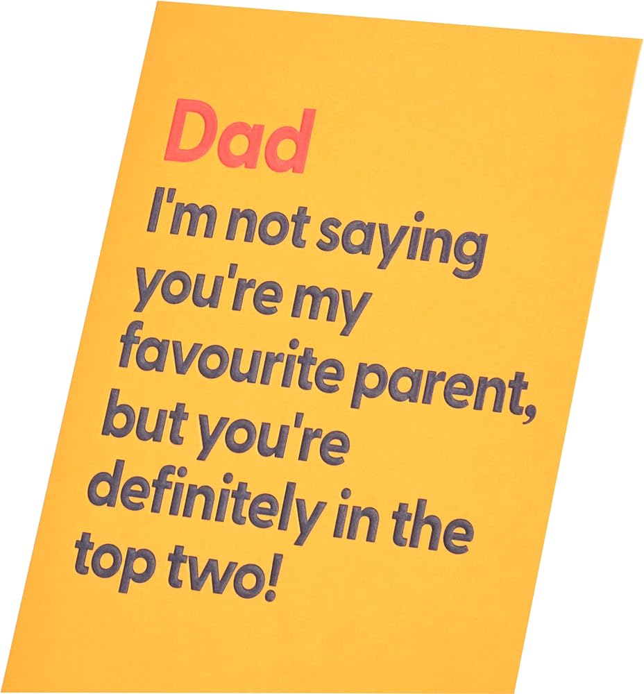 Favourite Parent Design Dad Father's Day Card