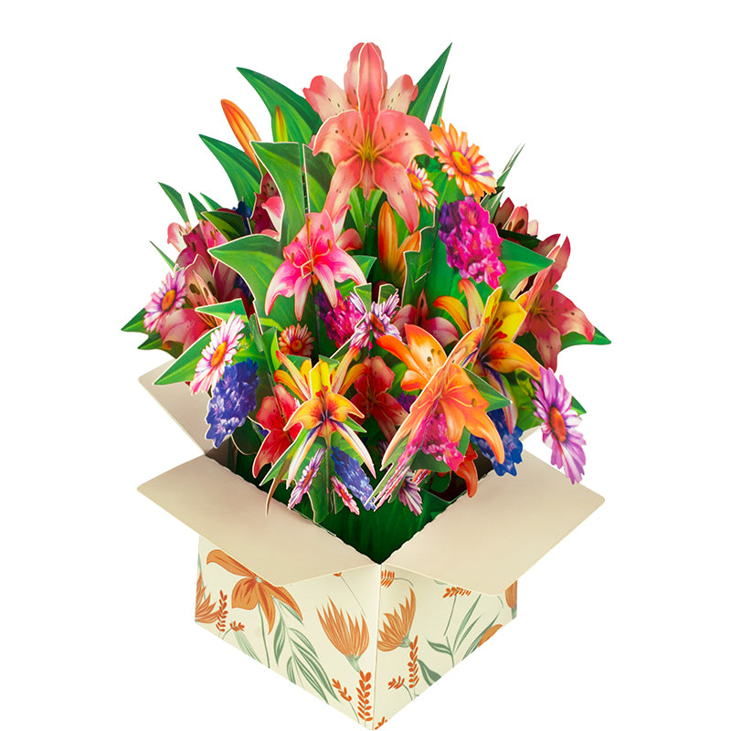 Bloom Box Lily Meadow 3D Pop Up Greeting Card