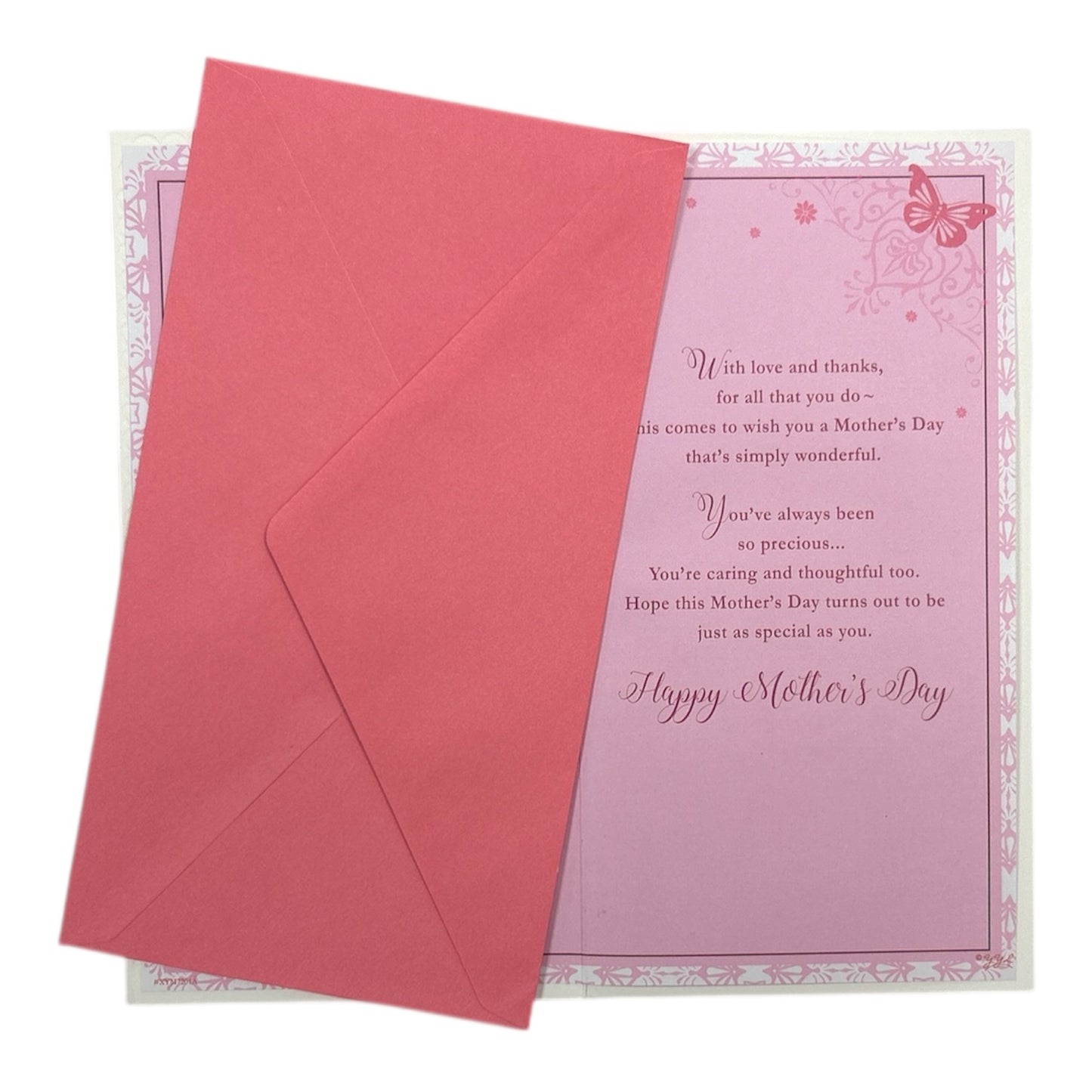 From Both of Us Butterfly Design Mother's Day Card
