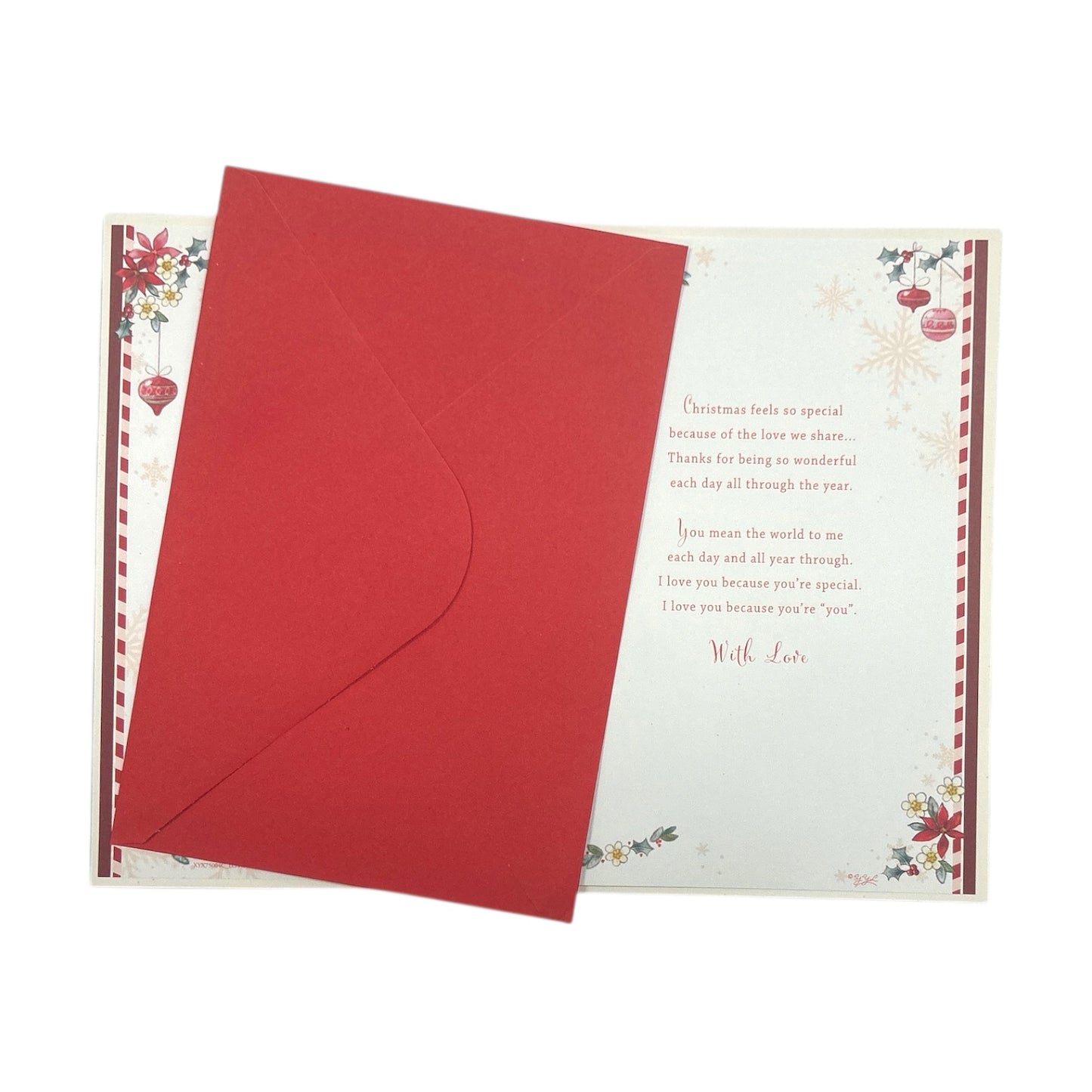 With Love to My Girlfriend Penguins Festive Design Christmas Card