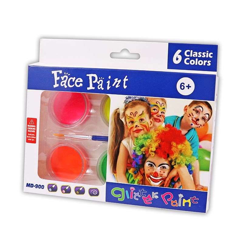 Pack of 6 Neon Colour Face Paints– Choice Wholesale