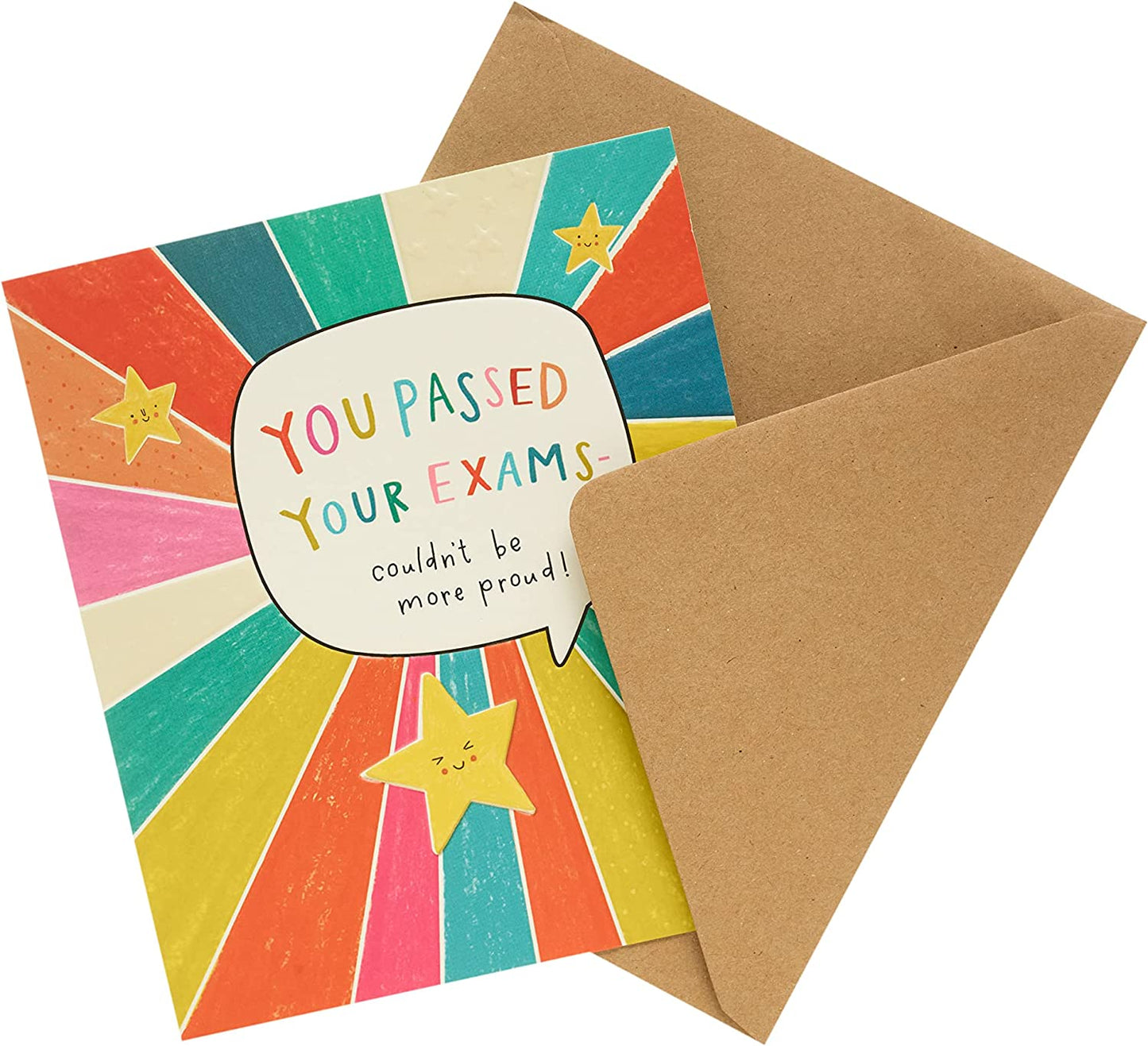 Rainbow Design Exams Pass Congratulations Card