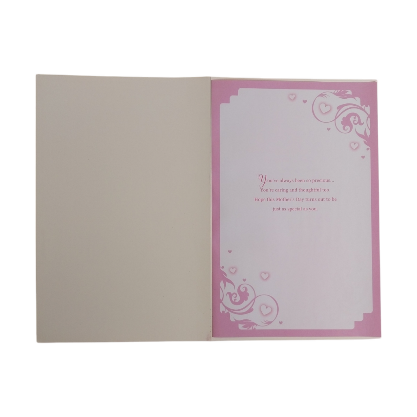 From Both Of Us Classic Mini Pink Hearts Design Mother's Day Boxed Card