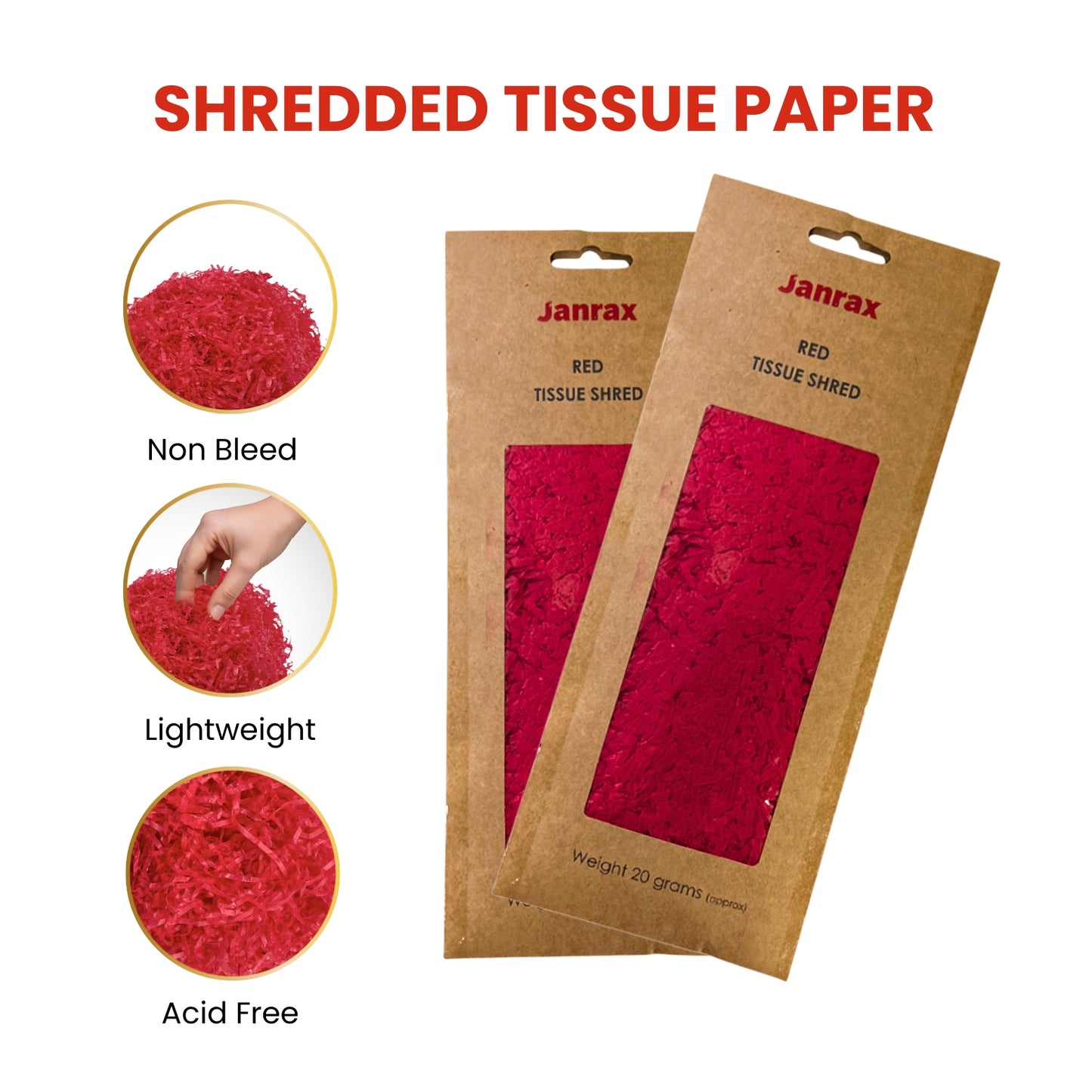 Red Tissue Shred 20g