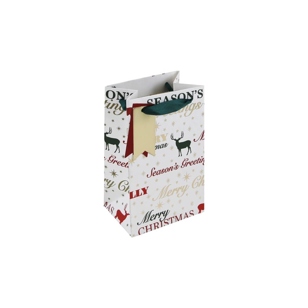 Christmas Greetings Stag Perfume Gift Bag