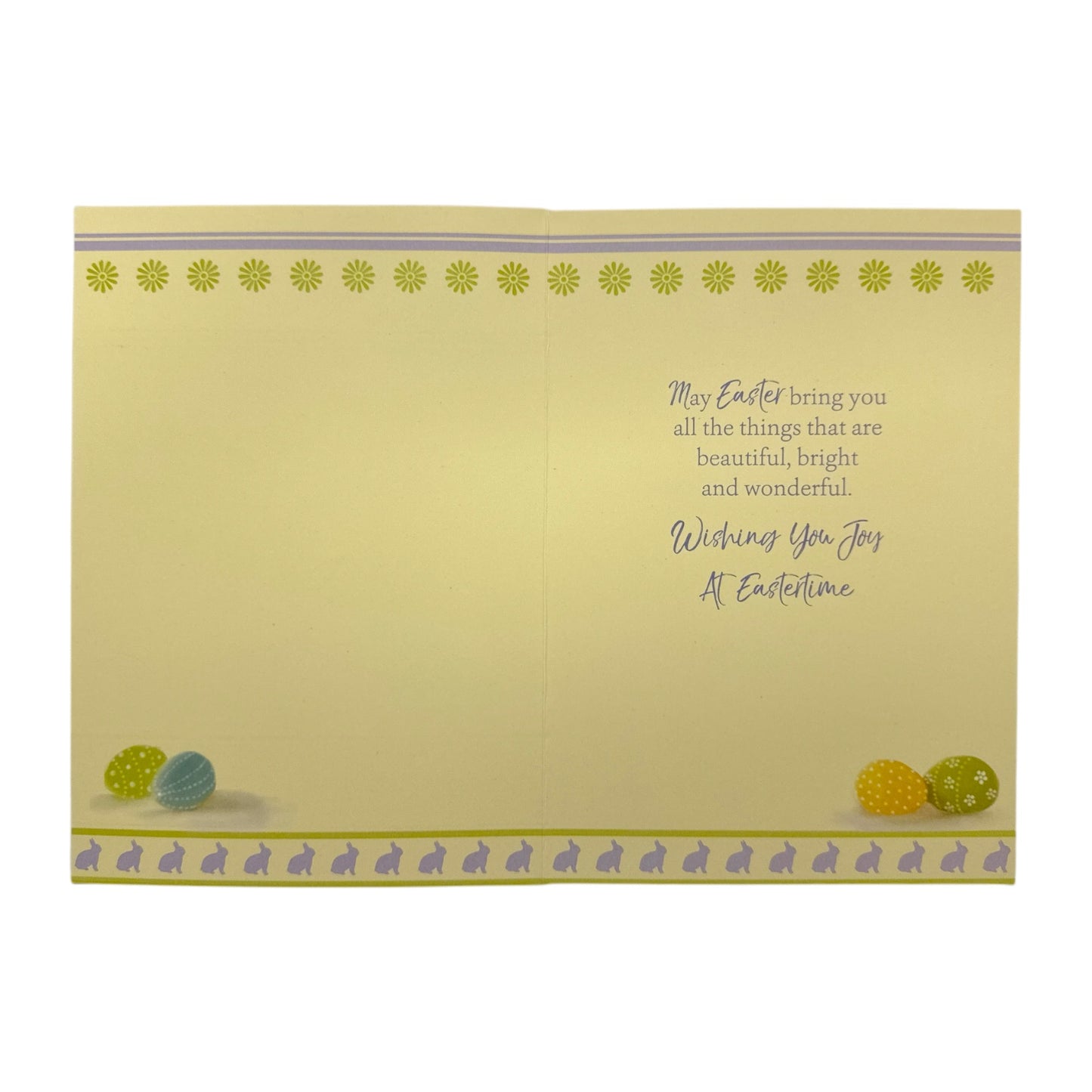 For Grandma And Grandad Bucket of Flowers And Eggs Design Easter Card