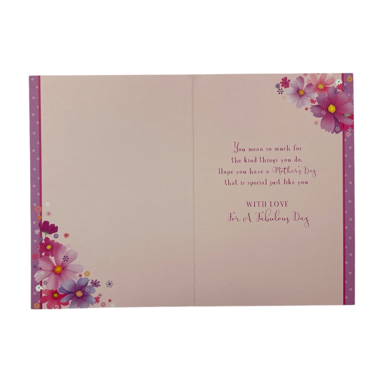 To A Special Mother Pastel Flowers Design Mother's Day Card