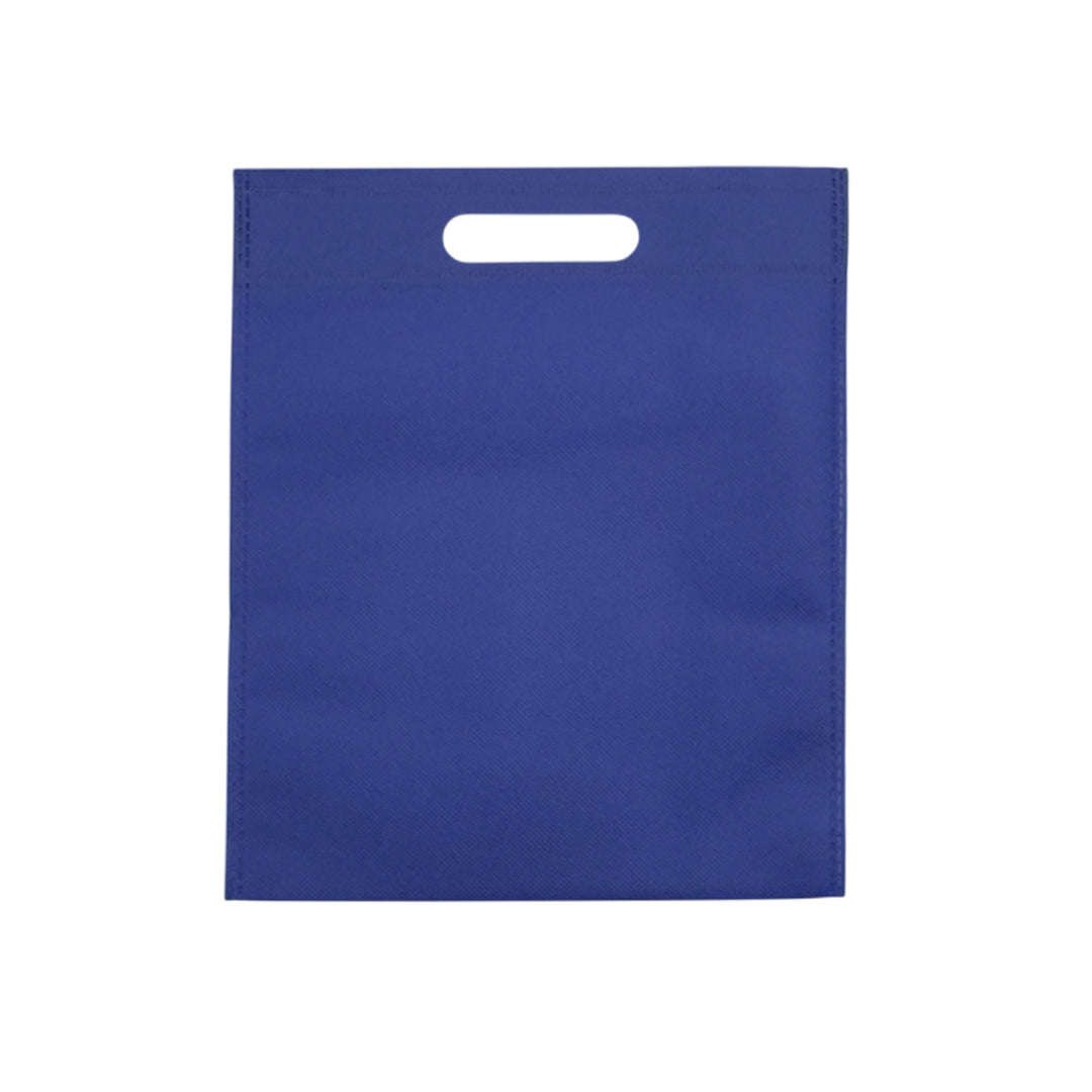 Pack of 25 Blue Coloured 30x25cm Non-Woven Patch Handle Bags