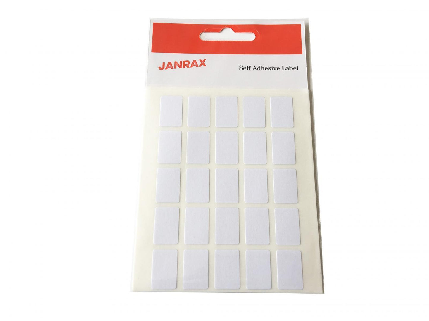 Pack of 250 White 12x18mm Rectangular Labels - Adhesive Stickers