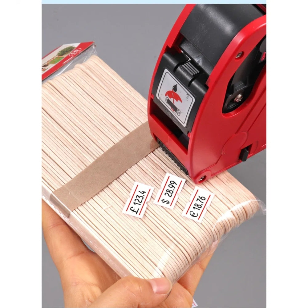 10 Rolls of White Price Labels 21x12mm (5000 Labels total)