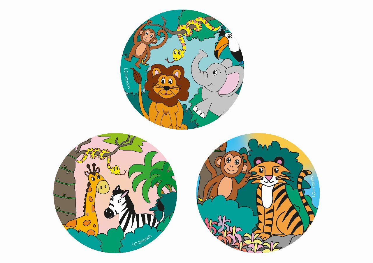 Single Round Wild Animals Design Notebook 8cm