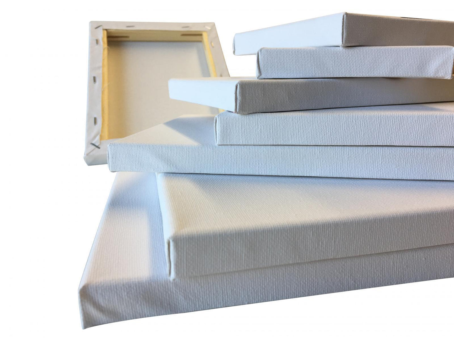 Set of 14 Assorted Sizes Blank White Stretched Board Art Frame 280gsm Canvas By Janrax